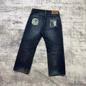 Authentic Bape 2000’s Ape Head Baggy Jeans 34